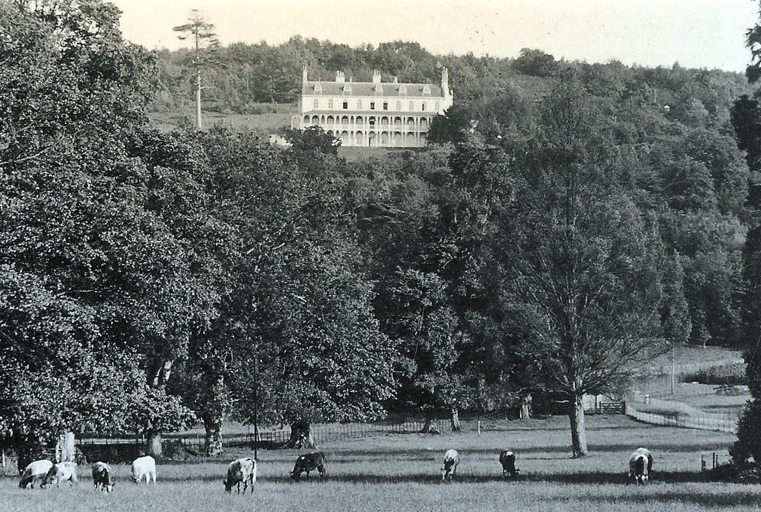 Mendip Lodge (since demolished), one of two grand houses locally where Alfred was employed as a servant.